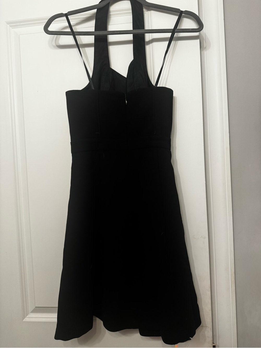 BCBGeneration Black Mini Halter Fit-and-Flare Dress